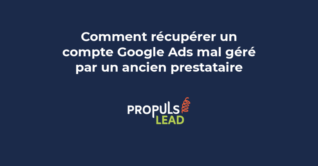 Tableau de bord Google Ads montrant les campagnes, les coûts élevés et les structures mal optimisées qui nécessitent un audit complet