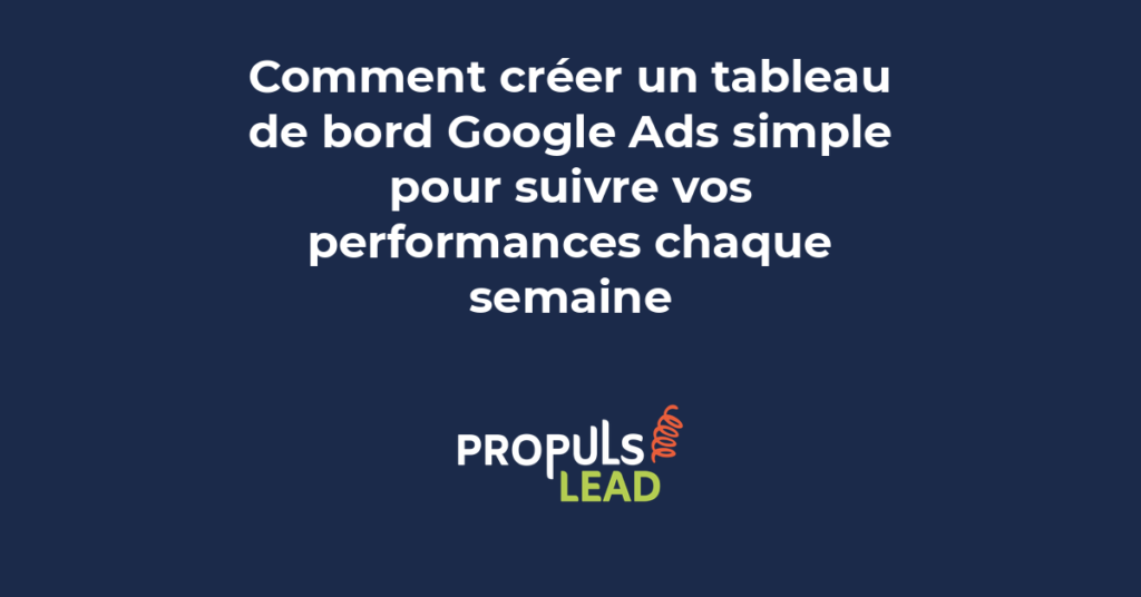 Tableau de bord Google Ads avec graphiques de performance, coûts, conversions et retour sur dépense publicitaire par semaine