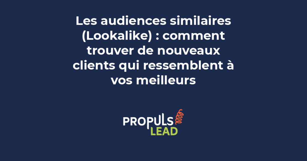 Schéma d'une audience similaire Meta Ads montrant la création d'une lookalike à partir d'une audience source vers une audience cible.