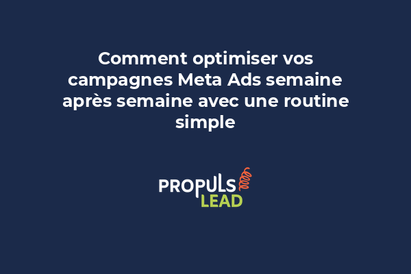 Tableau de bord Meta Ads montrant les métriques clés d'une campagne (ROAS, coût par lead, taux de conversion) avec graphiques de performance.