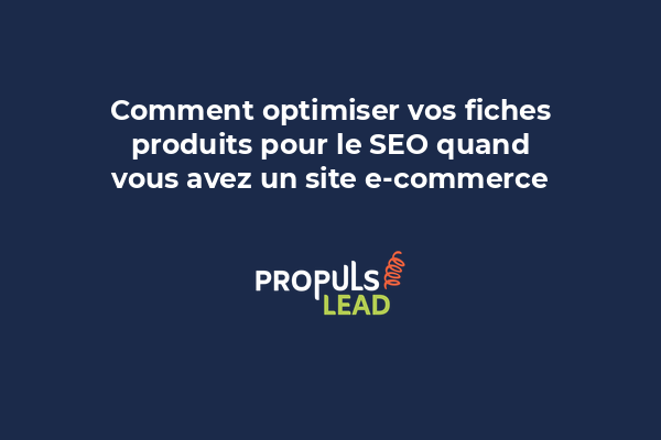 Fiche produit e-commerce avec éléments SEO visibles