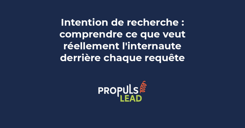 Illustration montrant les 4 types d'intentions de recherche en SEO pour comprendre le comportement des utilisateurs