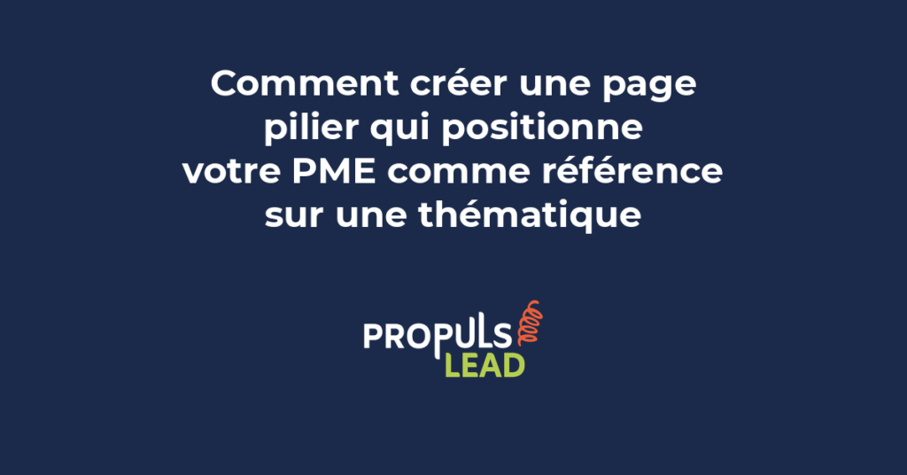Diagramme montrant la structure d'une page pilier avec ses articles cluster.