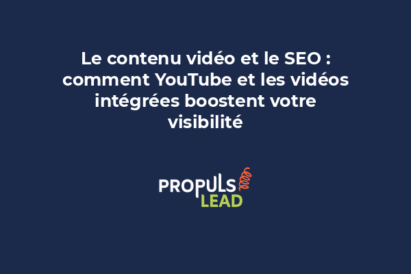 Représentation visuelle montrant une vidéo intégrée sur un site web avec métriques d'engagement et classement moteur de recherche