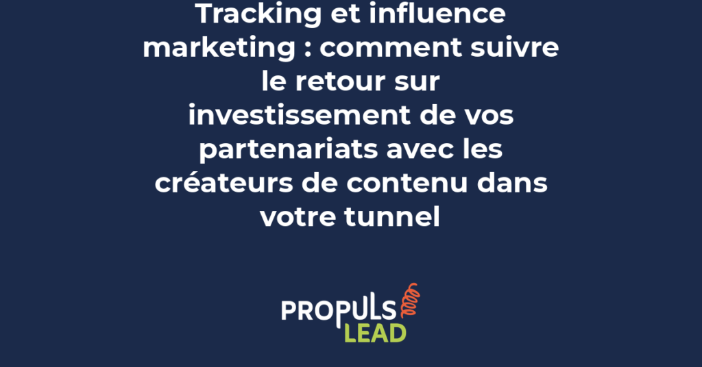 Tableau de suivi des performances d'influenceurs et des conversions générées par les collaborations