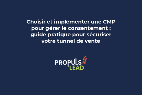 Architecture d'une plateforme CMP montrant la collecte, le stockage et la gestion du consentement utilisateur