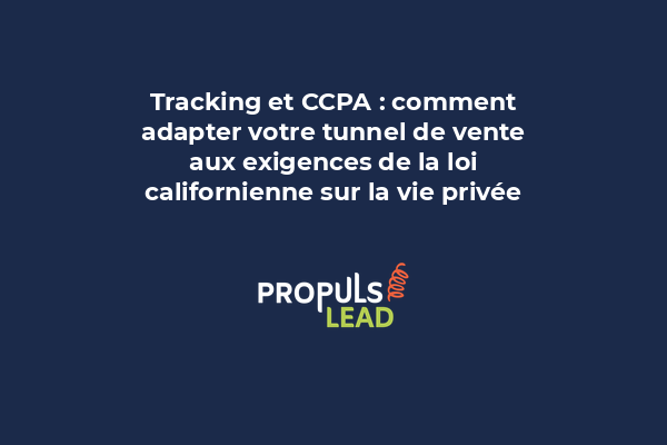 Illustration montrant un tunnel de vente avec un cadenas symbolisant la conformité CCPA et la protection des données