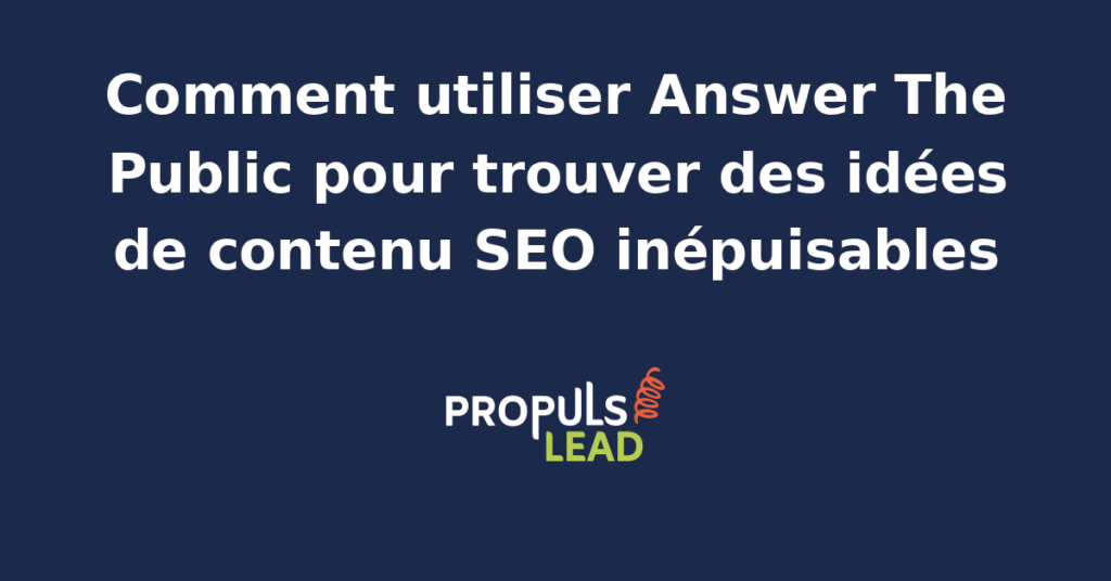 Capture d'écran de l'outil Answer The Public affichant la visualisation en roue des questions associées à un mot-clé pour la stratégie de contenu SEO d'une PME française