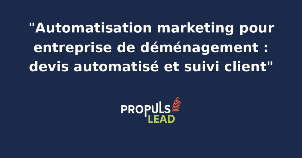 Interface logicielle d'une entreprise de déménagement affichant le calendrier des chantiers, les devis en cours et les messages de suivi envoyés aux clients.