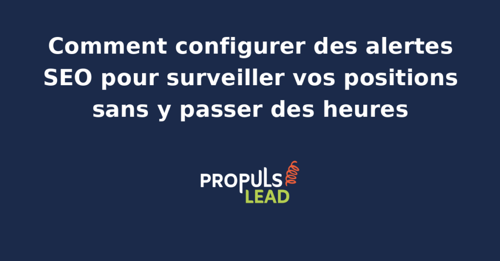 Tableau de bord d'un outil de monitoring SEO affichant des alertes en temps réel sur les positions Google les variations de trafic et les erreurs techniques détectées sur un site PME
