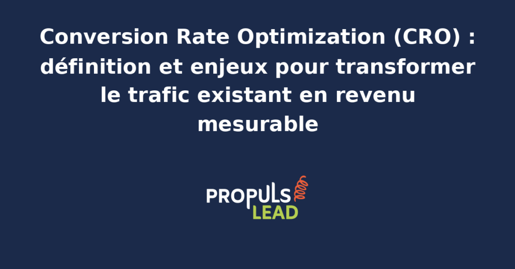 Schéma illustrant la démarche de Conversion Rate Optimization avec ses étapes d'analyse, de formulation d'hypothèses, de tests A/B, de mesure d'impact et d'industrialisation des apprentissages