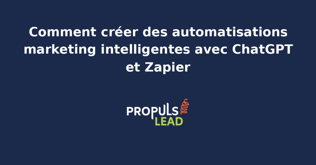 Workflow Zapier connectant un formulaire web à un nœud ChatGPT puis à un CRM et un outil email marketing pour une automatisation marketing pilotée par l'IA