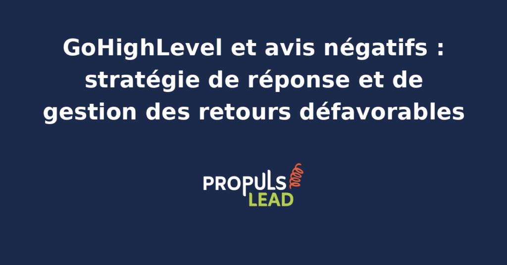 Capture d'écran de l'interface GoHighLevel Reputation Management affichant un avis Google deux étoiles avec brouillon de réponse argumentée préparé par le gérant en attente de validation.