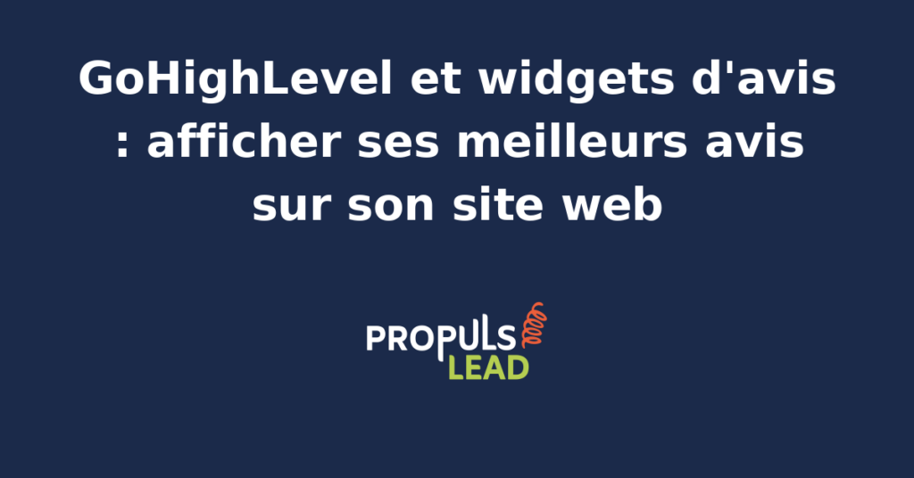 Capture d'un site web vitrine d'artisan affichant un widget GoHighLevel de témoignages clients avec note Google quatre virgule neuf étoiles et trois avis défilants en carrousel.