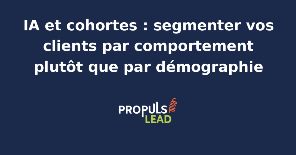 Marketeur PME comparant des cohortes comportementales générées par IA face à des personas démographiques classiques avec des résultats de conversion contrastés