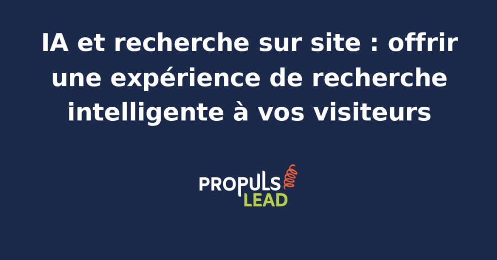 Visiteur d'une boutique e-commerce tapant une requête vague dans la barre de recherche IA du site qui propose instantanément les bons produits malgré une faute de frappe