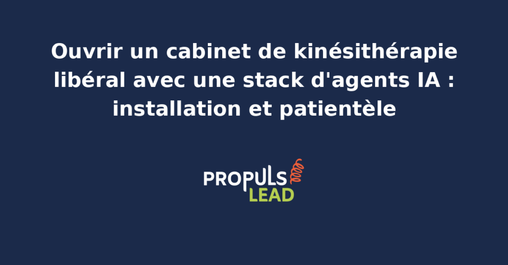 Kinésithérapeute libéral en séance avec un patient sur une table de rééducation, cabinet lumineux équipé de matériel professionnel, ambiance calme et thérapeutique