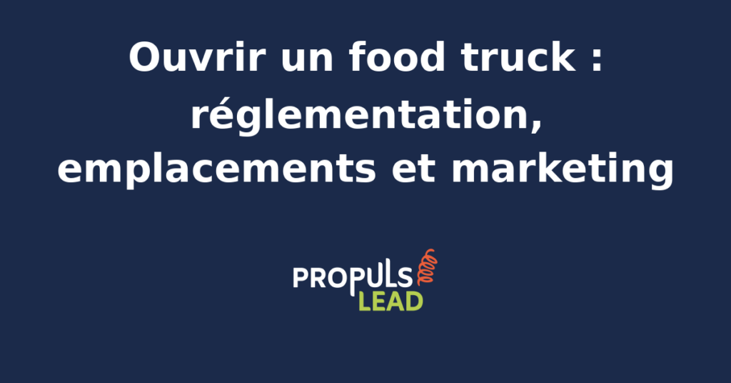 Food truck noir avec comptoir illuminé et menu lumineux servant des burgers à une file de clients en soirée, parking urbain pavé, ambiance street food chaleureuse, guirlandes lumineuses suspendues