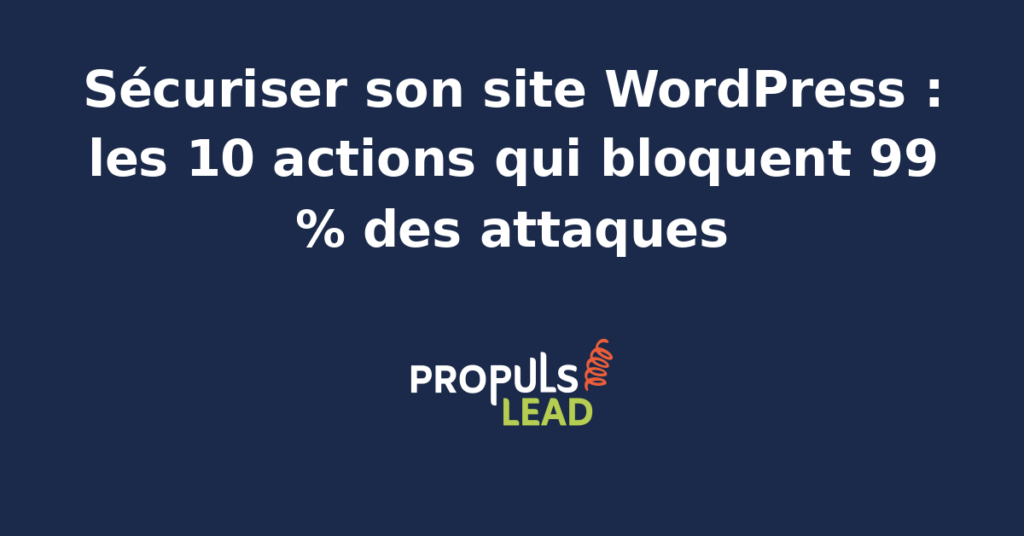 Tableau de bord d'administration WordPress affichant un module de sécurité avec dix indicateurs au vert pare-feu mises à jour authentification et sauvegardes confirmant un site protégé