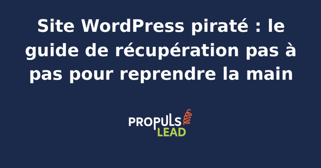 Tableau de bord WordPress en cours de nettoyage après piratage avec listing des fichiers infectés un scanner de sécurité actif et une jauge de progression indiquant la restauration en cours