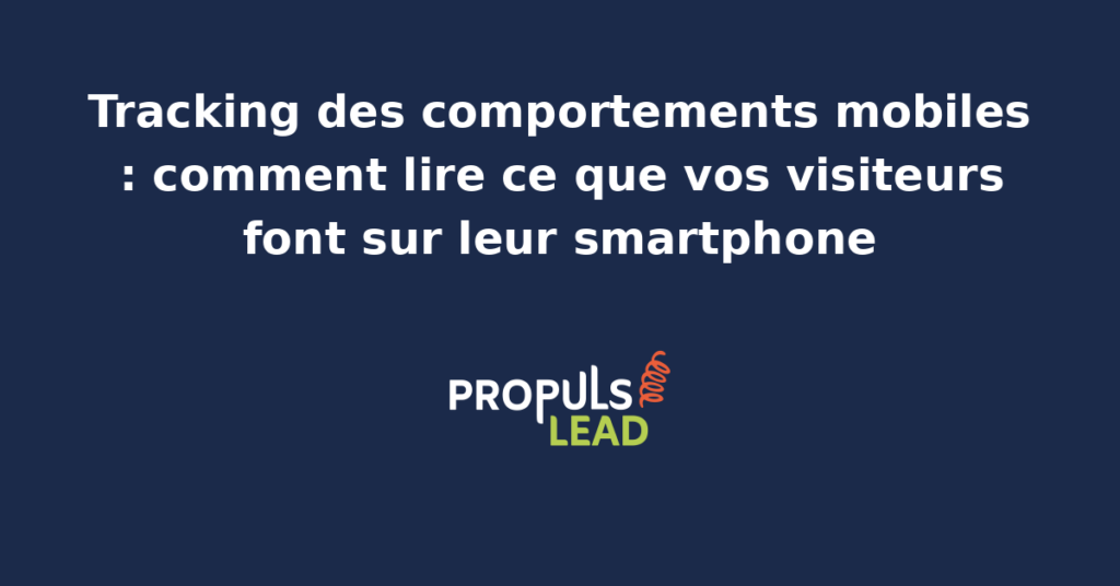 Tableau de bord analytique présentant les comportements mobiles des visiteurs avec les zones tactiles cliquées, les temps de défilement et les taux d'abandon par écran de tunnel