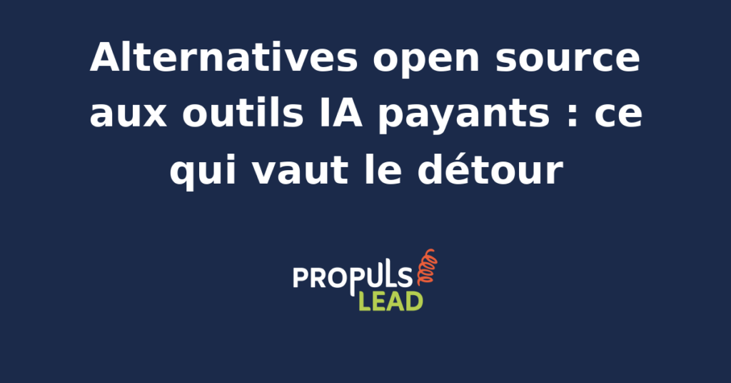 Interface d'un outil open source d'intelligence artificielle pour le marketing et les ventes.