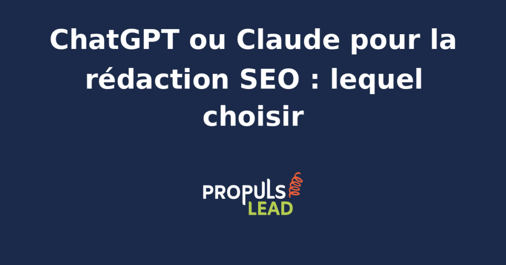 Comparaison visuelle des interfaces de ChatGPT et Claude pour la rédaction SEO