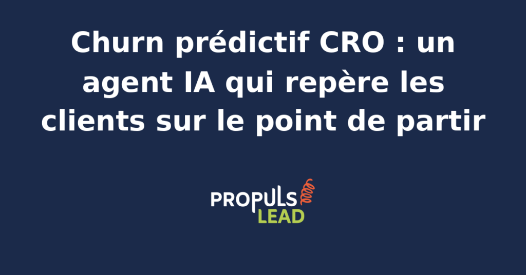 Interface d'un agent IA analysant des données de churn prédictif pour optimiser la rétention clients en CRO.