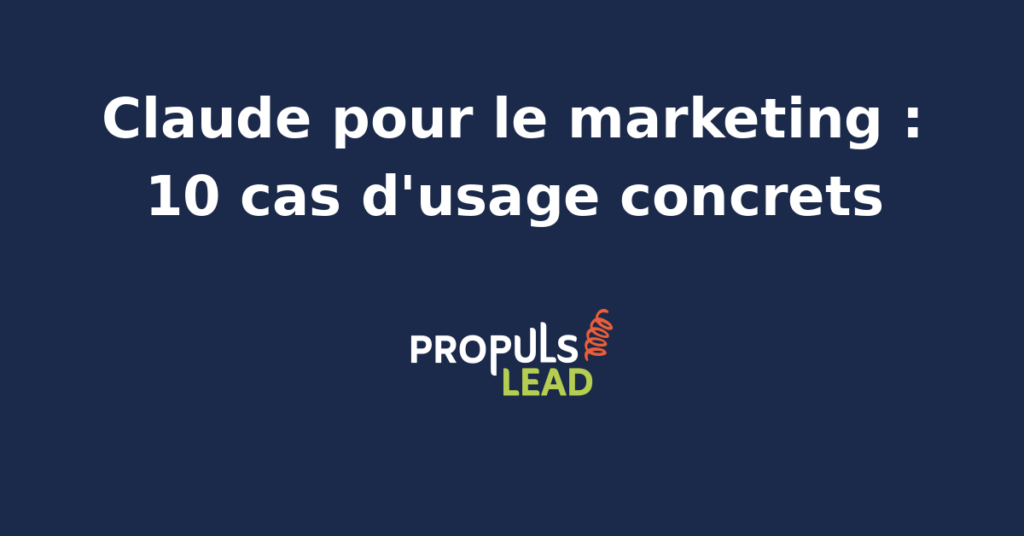 Interface de l'agent IA Claude utilisé pour des cas d'usage marketing concrets comme la génération de contenus et l'analyse de données.