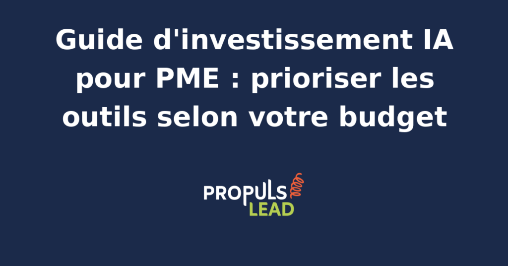Équipe analysant des outils IA adaptés à différents budgets PME pour optimiser leur investissement technologique.