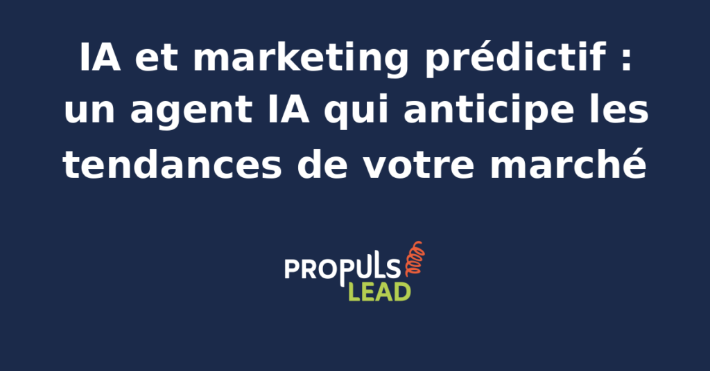 Interface d'un agent IA analysant des données marketing pour anticiper les tendances du marché.