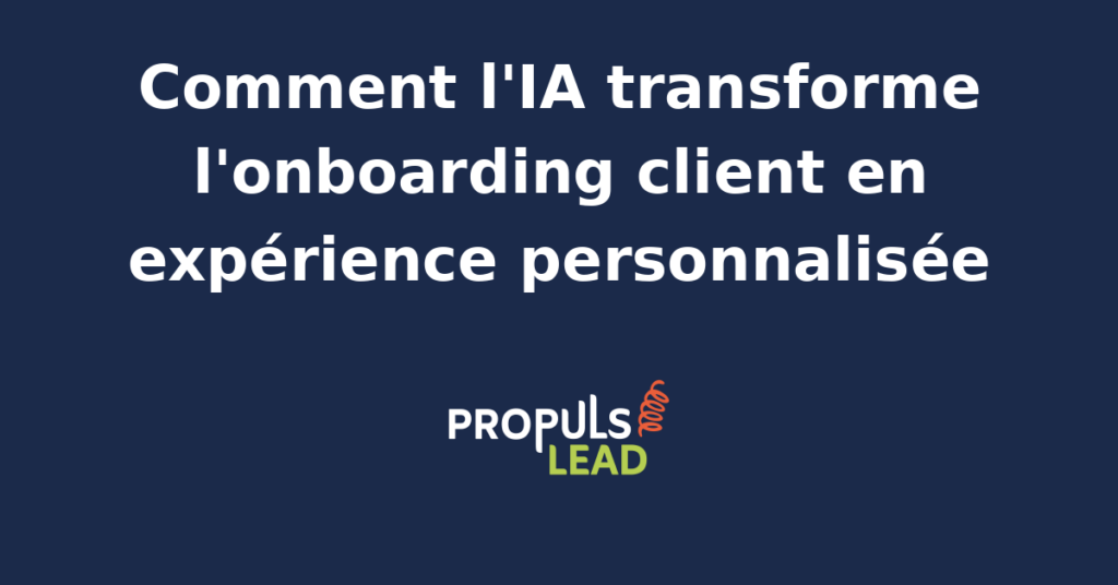 Interface d'un agent IA analysant des données client pour personnaliser un parcours d'onboarding.