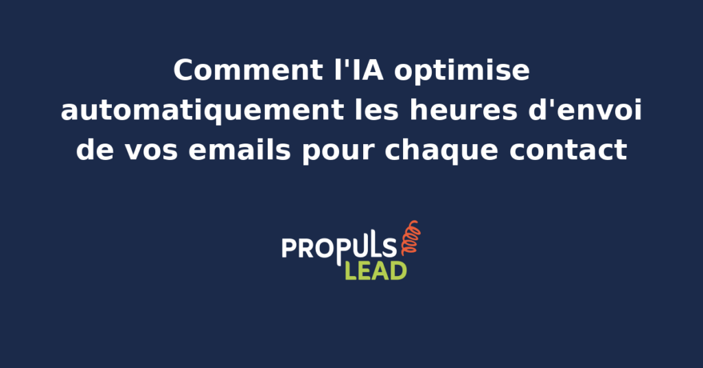 Schéma d'une équipe marketing PME qui s'appuie sur un agent IA d'optimisation horaire pour envoyer chaque email au meilleur moment selon le comportement de chaque contact.
