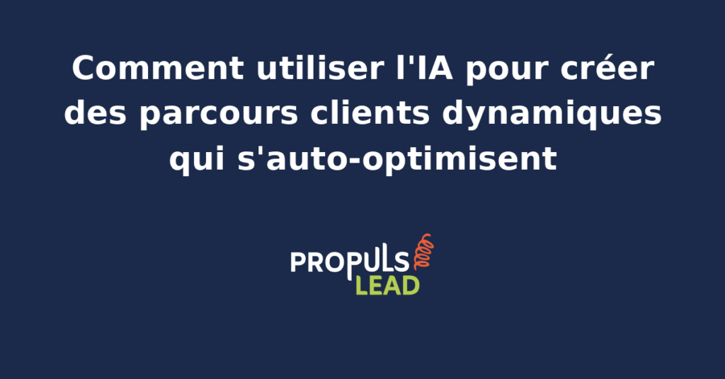 Schéma d'un parcours client adaptatif piloté par agents IA qui réécrivent les étapes suivantes en continu à partir des conversions observées sur chaque cohorte