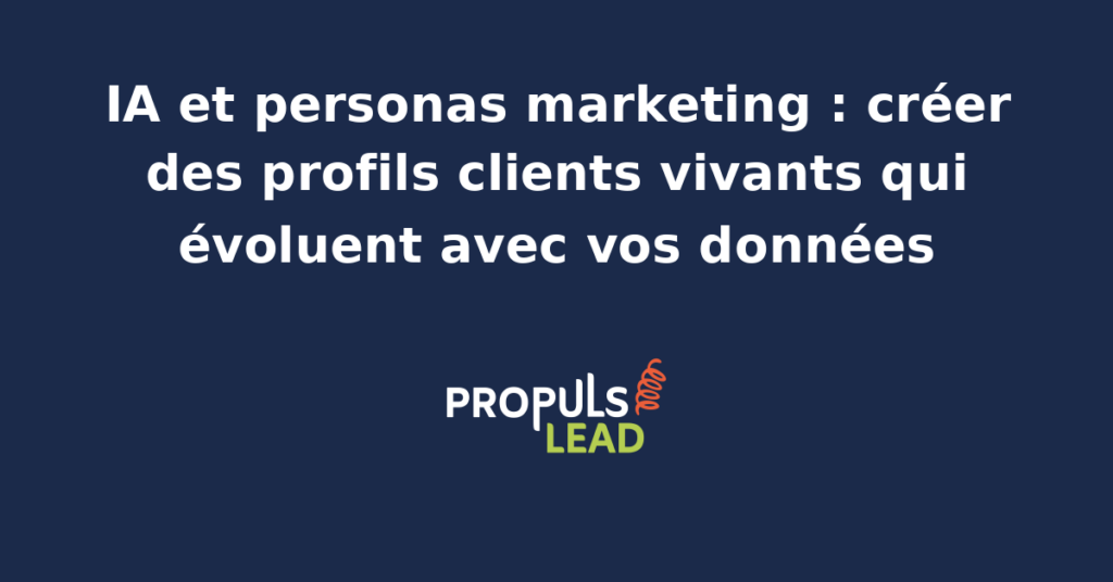 Interface d'analyse de personas marketing dynamiques alimentés par l'IA, montrant des données clients en évolution.