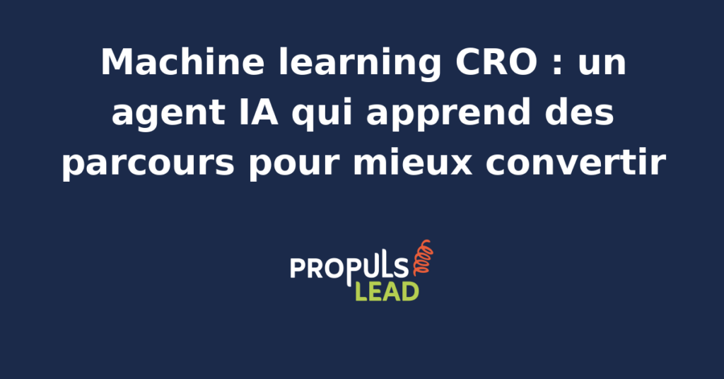 Interface d'un agent IA analysant des parcours utilisateurs pour optimiser un tunnel de vente avec du machine learning CRO.
