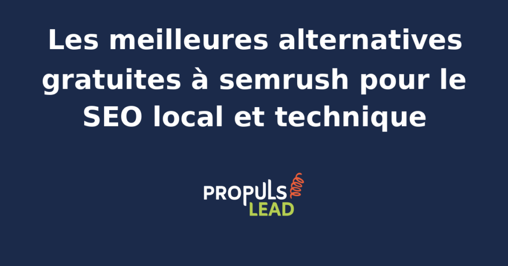 Interface d'outil SEO gratuit affichant des données d'analyse de mots-clés et de backlinks pour un audit technique et local.