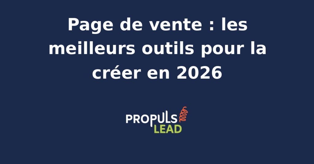 Interface d'un outil de création de page de vente avec analytics de conversion en temps réel.