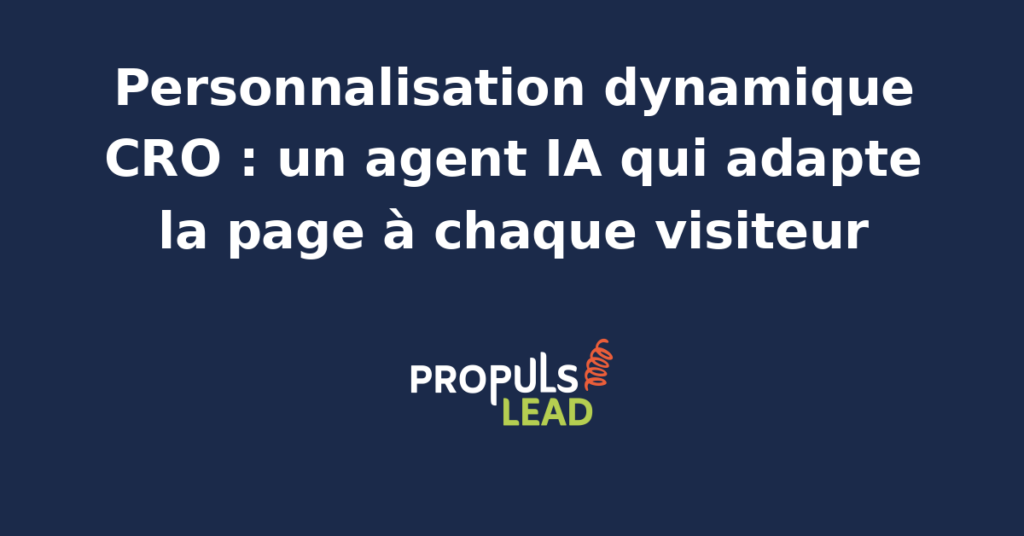 Interface d'un agent IA analysant le comportement d'un visiteur pour personnaliser dynamiquement une page de vente en temps réel.