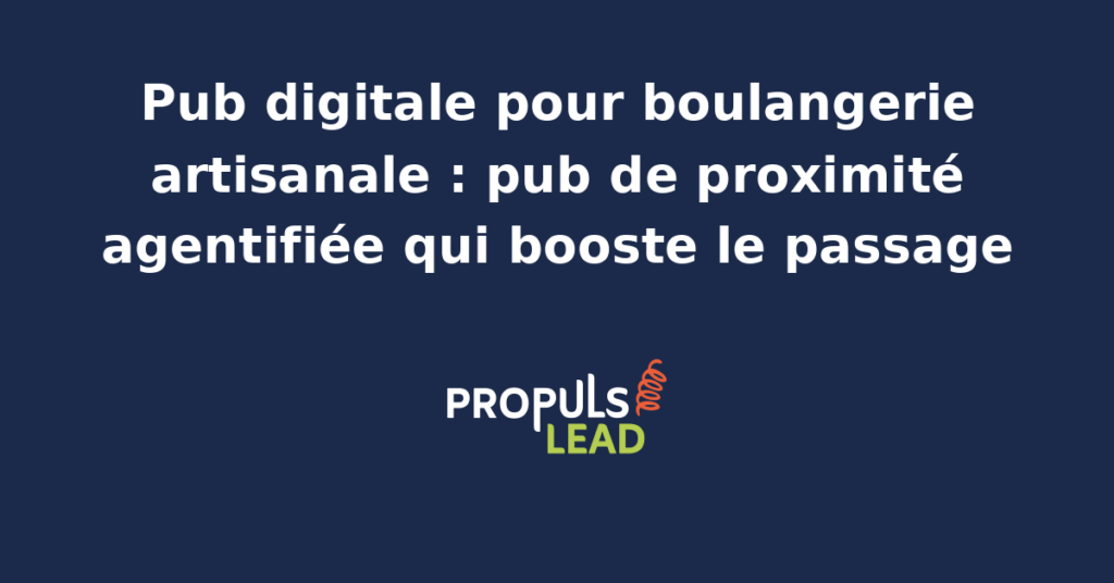Boulangerie artisanale avec vitrine digitale affichant une publicité ciblée pour des pains spéciaux, attirant des clients locaux.