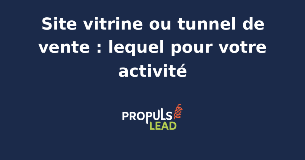 Comparaison visuelle entre un site vitrine et un tunnel de vente pour illustrer les différences de structure et d'objectifs.