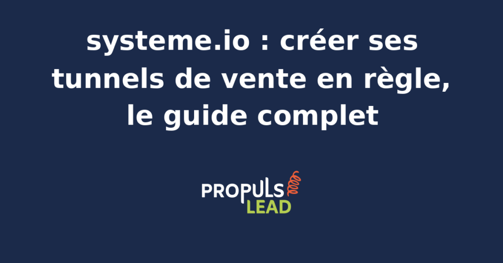 systeme.io tunnel de vente conformité RGPD guide