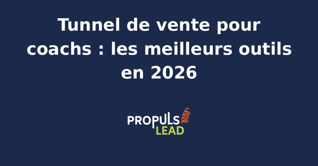 Interface d'un outil de tunnel de vente moderne pour coachs, affichant des étapes de conversion optimisées.