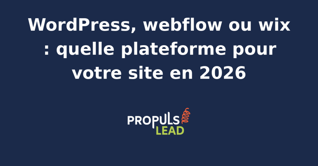 Comparaison visuelle des interfaces WordPress, Webflow et Wix pour la création de sites web en 2026