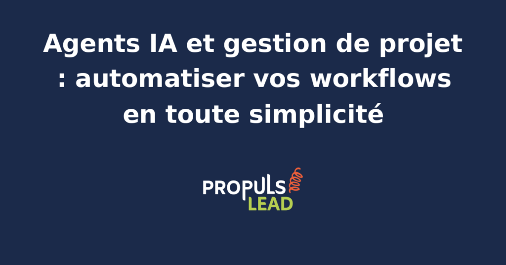 Interface d'un agent IA automatisant des tâches de gestion de projet sur un écran d'ordinateur.