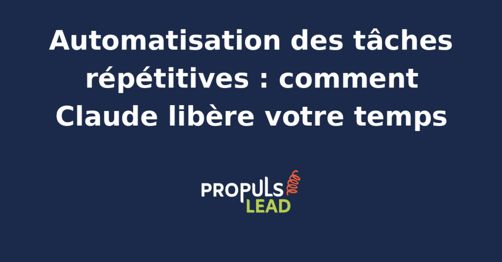 Interface de l'agent IA Claude automatisant des tâches marketing répétitives pour une équipe d'experts.