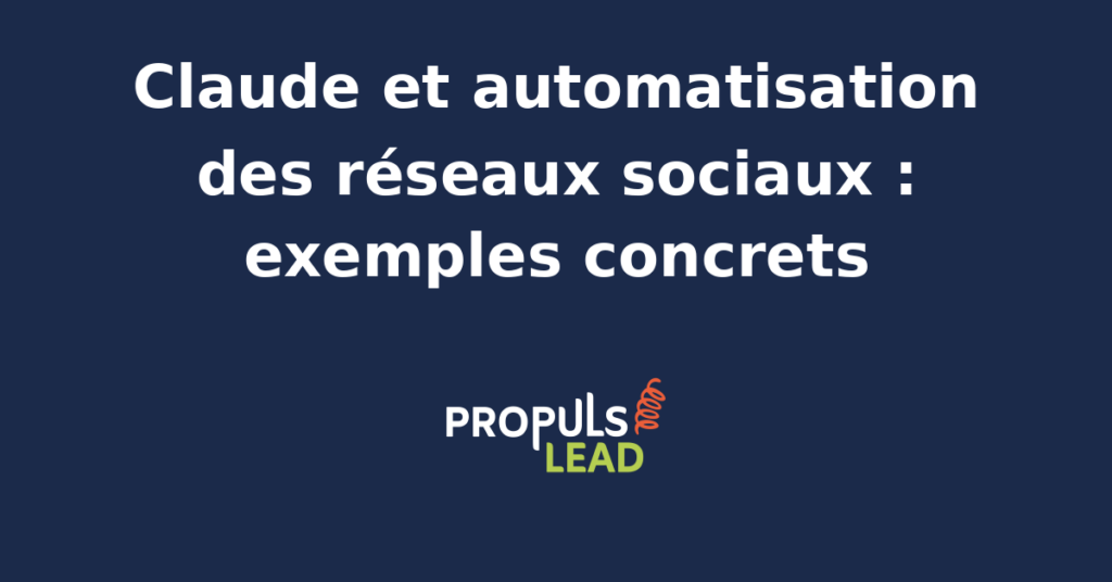 Interface de tableau de bord d'automatisation des réseaux sociaux avec intégration Claude IA