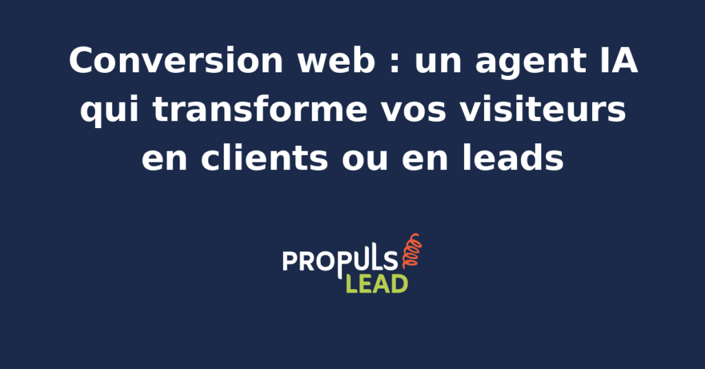 Interface d'un agent IA analysant des données de conversion web sur un écran d'ordinateur.