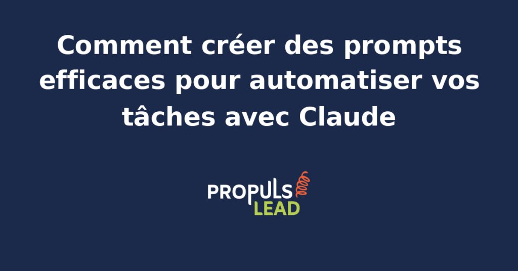 Interface de création de prompts efficaces pour automatiser des tâches marketing avec l'agent IA Claude.