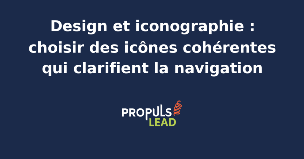 Interface web moderne avec icônes cohérentes pour une navigation intuitive